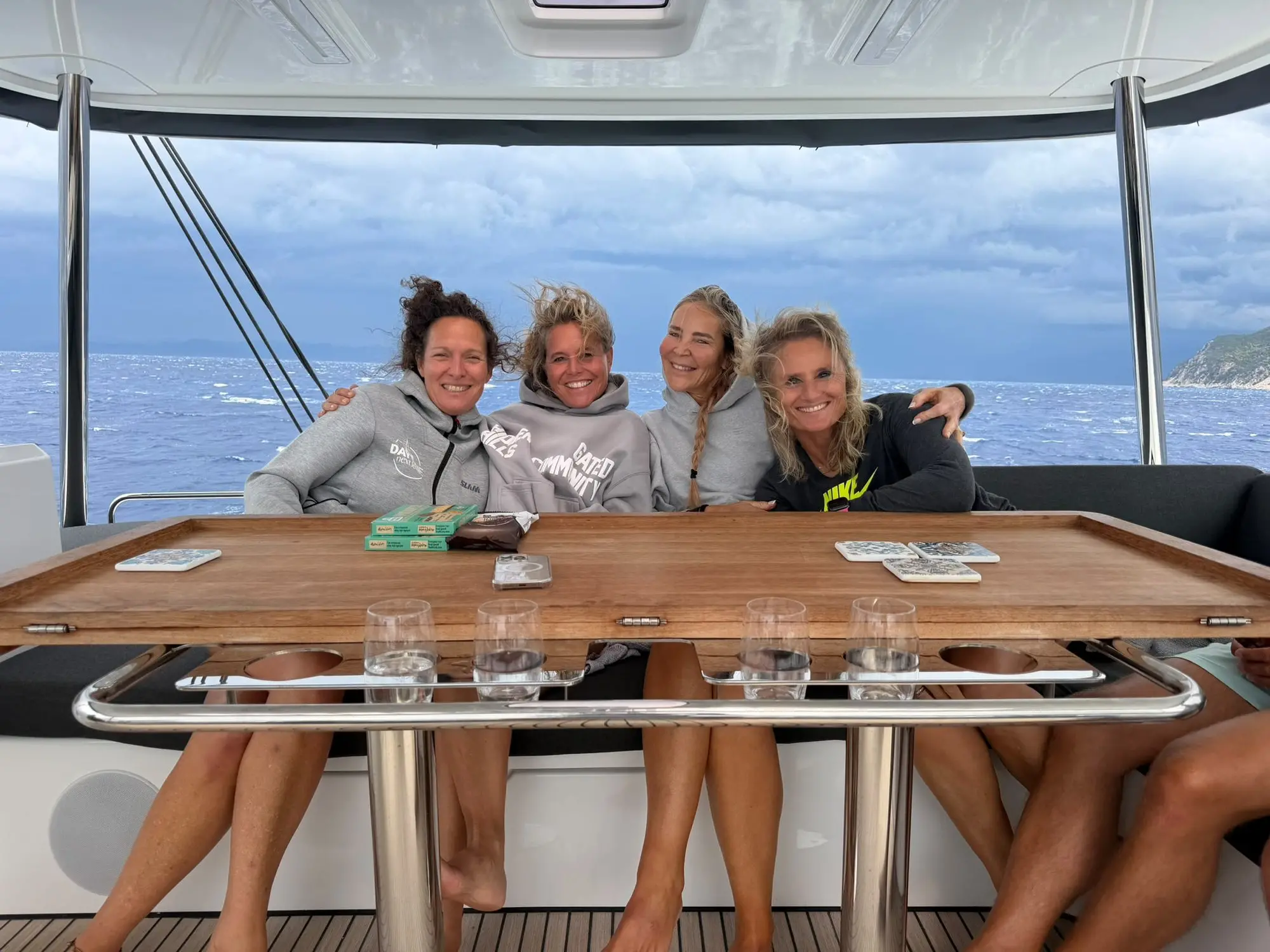 Fitchicks on board the DAY ONE NEXT LEVEL catamaran - Fit at sea